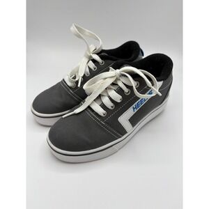 Heelys Retro Y2K Youth Skate Shoes w/ Wheels Gray Blue Size Y3 (EU 34)